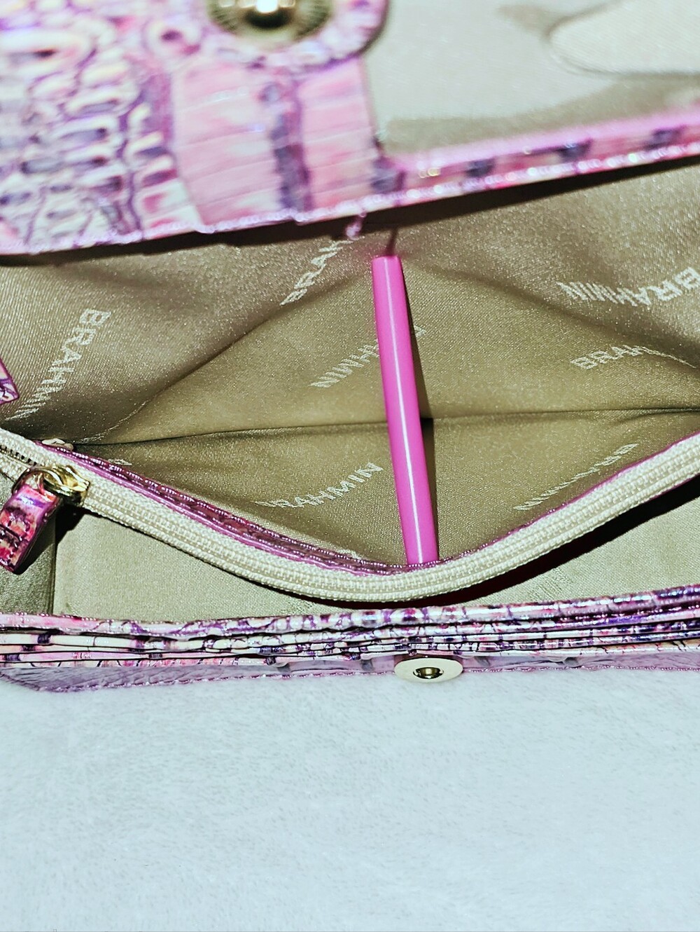 NWT Brahmin PURPLE IRIS Minuette - Picture 10 of 14